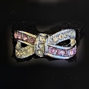 925 SS Plated Beautiful Pink Zircon Stone Ring